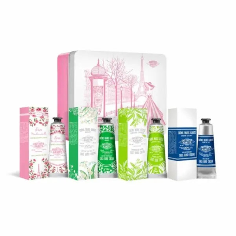 4PC IKP METAL BOX ROSE MILLE – 30ML SHEA HAND CREA