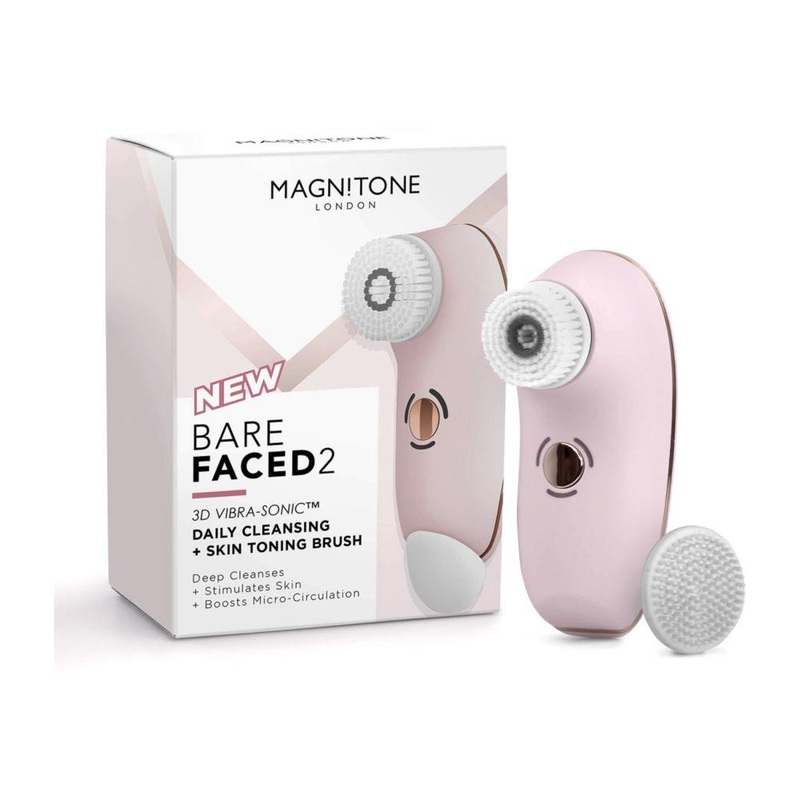 Barefaced 2 Vibra-SonicFacial Cleansing And Toning Brush – Pink