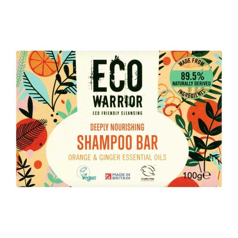 Deeply Nourishing Shampoo Bar – Orange & Ginger Essential Oils 100G