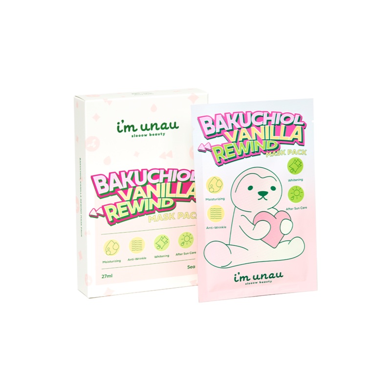 [Deal] i’m unau Bakuchiol Vanilla Rewind Mask Pack 27ml x 5ea