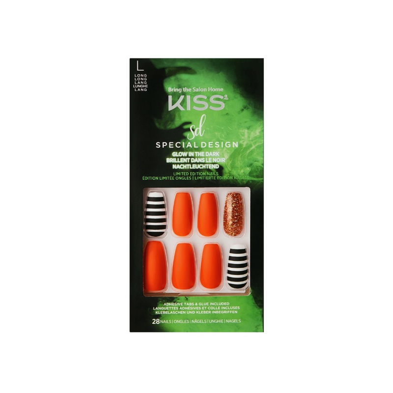 Kiss Special Design Glow In The Dark Long Nails 85830