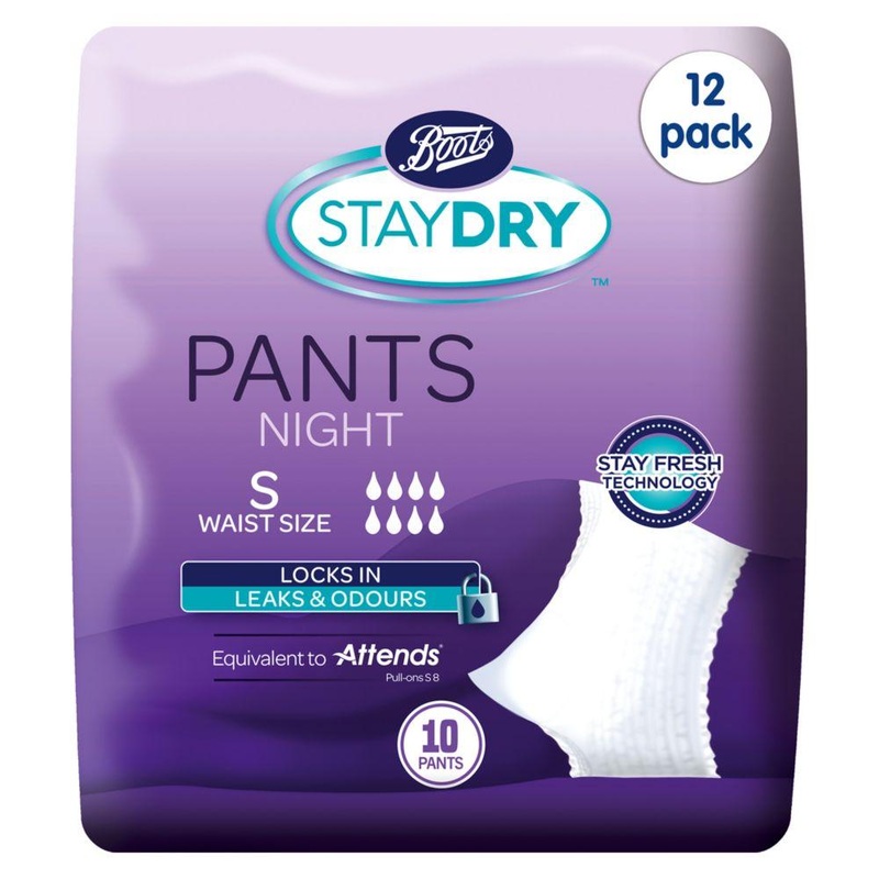 Staydry Night Pants Small – 120 Pants (12 Pack Bundle)
