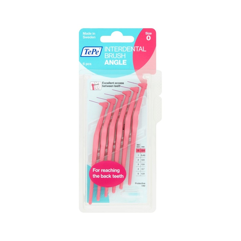 Interdental Brush Angle Pink 0.4mm 6 units