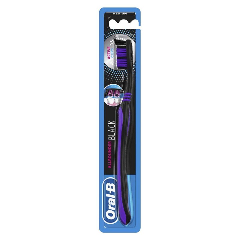 Allrounder Black Manual Toothbrush
