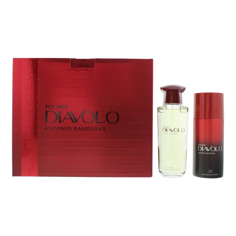 Antonio Banderas Diavolo 2 Piece Gift Set: Eau de Toilette 100ml – Deodorant Spr