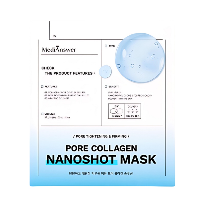MediAnswer Pore Collagen Nano Shot Mask 37g * 5ea