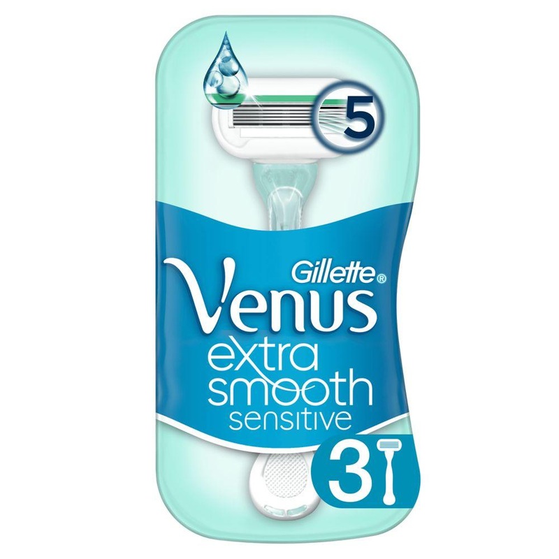 Extra Smooth Sensitive Disposable Razors – 3 Pack