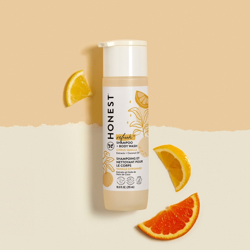 Honest Refresh Citrus Vanilla Shampoo + Body Wash 295ml
