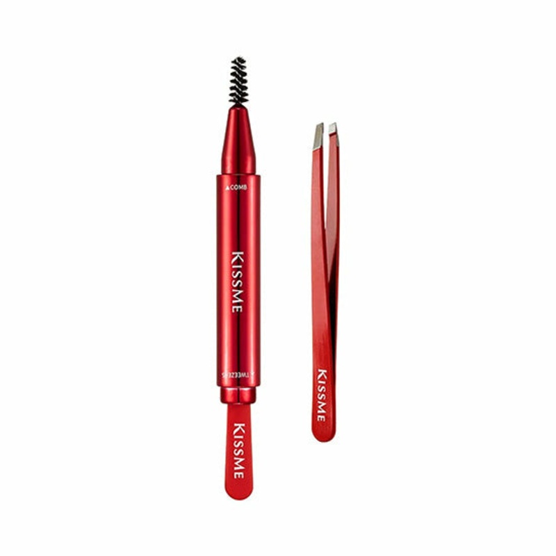 Kiss Me Eyebrow Comb & Tweezers Kit
