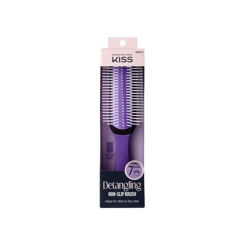 Kiss Detangling Hair Brush Purple