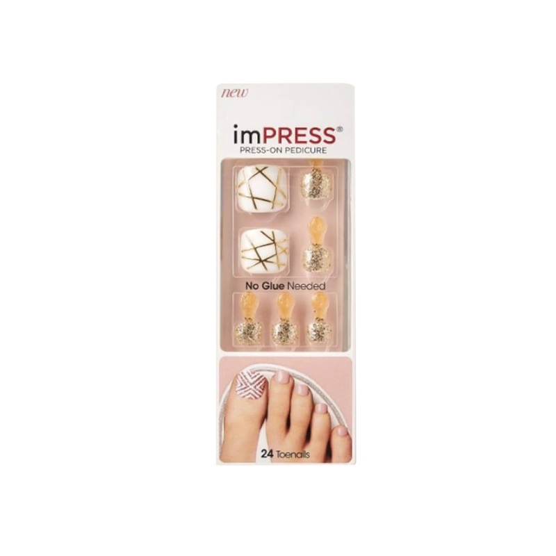 Kiss Impress 24 Toenails 74257 Tough Love