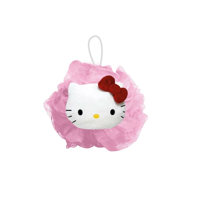 Body Sponge Hello Kitty Pink 20 % Polyester 12 x 12 x 12 cm
