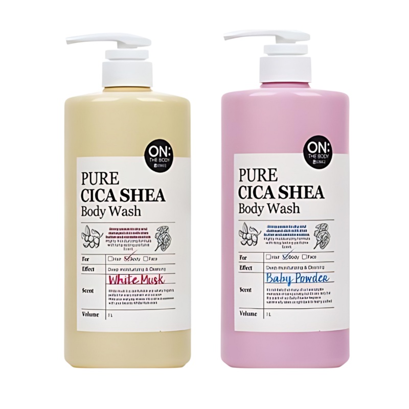 ON THE BODY Pure Cica Shea Body Wash 1000ml White Musk
