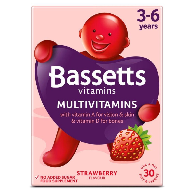 Strawberry Flavour Multivitamins 3-6 Years – 30 Pack