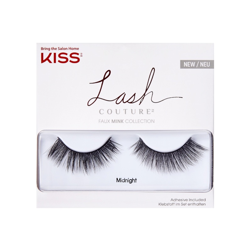 Kiss Lash Couture Faux Mink Collection False Eyelashes Midnight