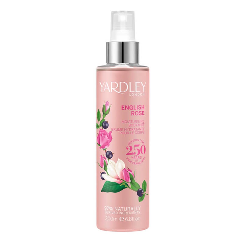 Yardley English Rose Moisturising Fragrance Body Mist 200ml (L) SP