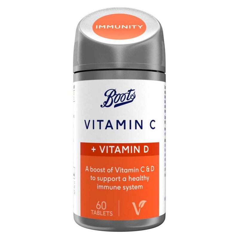 Vitamin C + Vitamin D, 60 Tablets