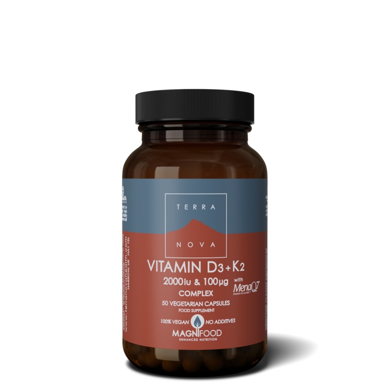 Vitamin D3 2000 IU With Vitamin K2 100g Complex 50 capsules