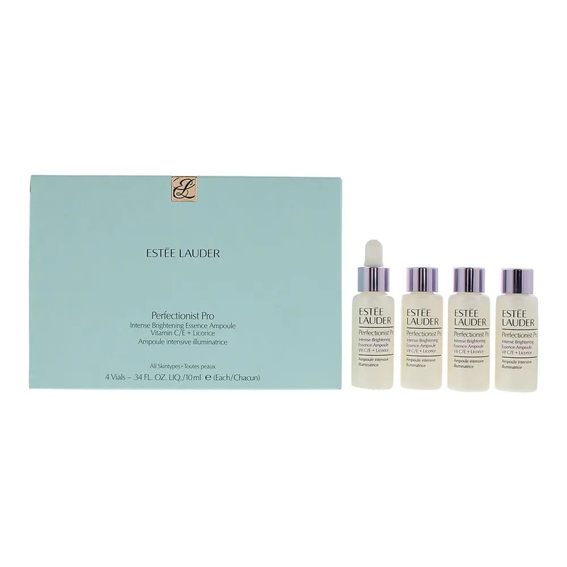 Este Lauder Perfectionist Pro Intense Brightening Essence Ampoule with Vit C/E + Licorice 4 vials x 10ml All Skin Types