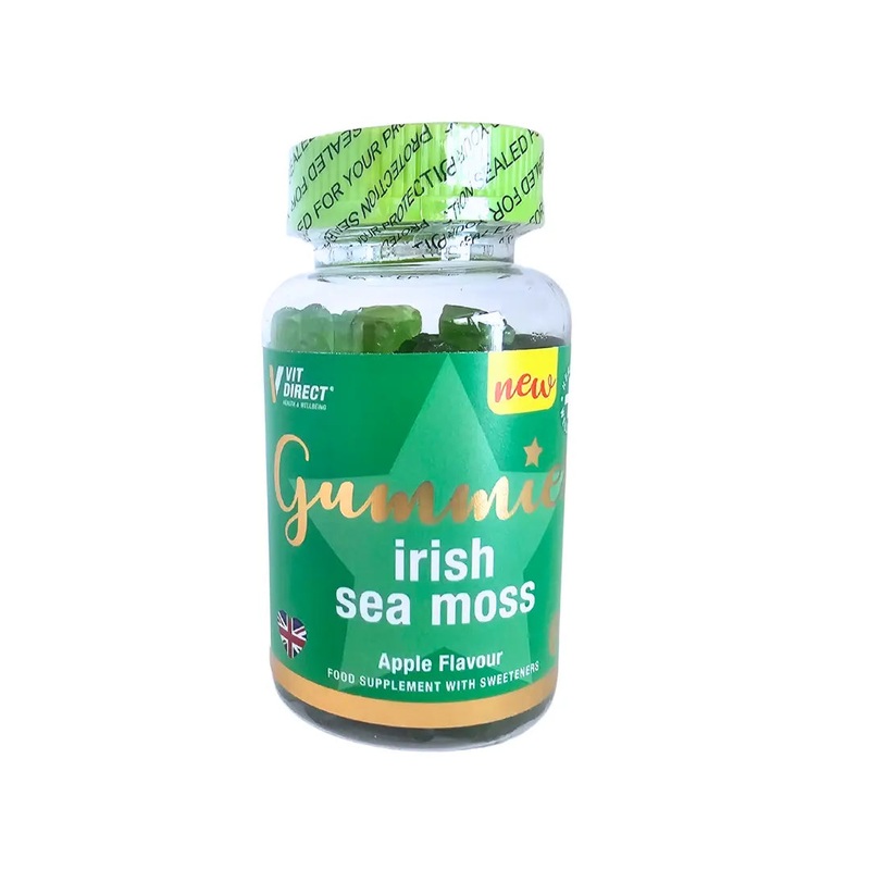 Vit Direct Vitamin Gummies Irish Sea Moss – 60 Chewable Gummies – Apple Flavour