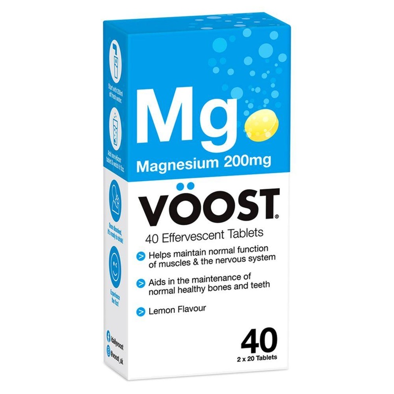 Magnesium 200 Mg 40 Lemon Efferevescent Tablets