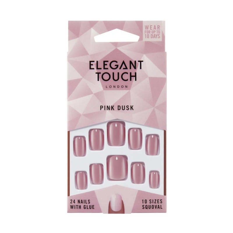 Core Colour False Nails Pink Dusk