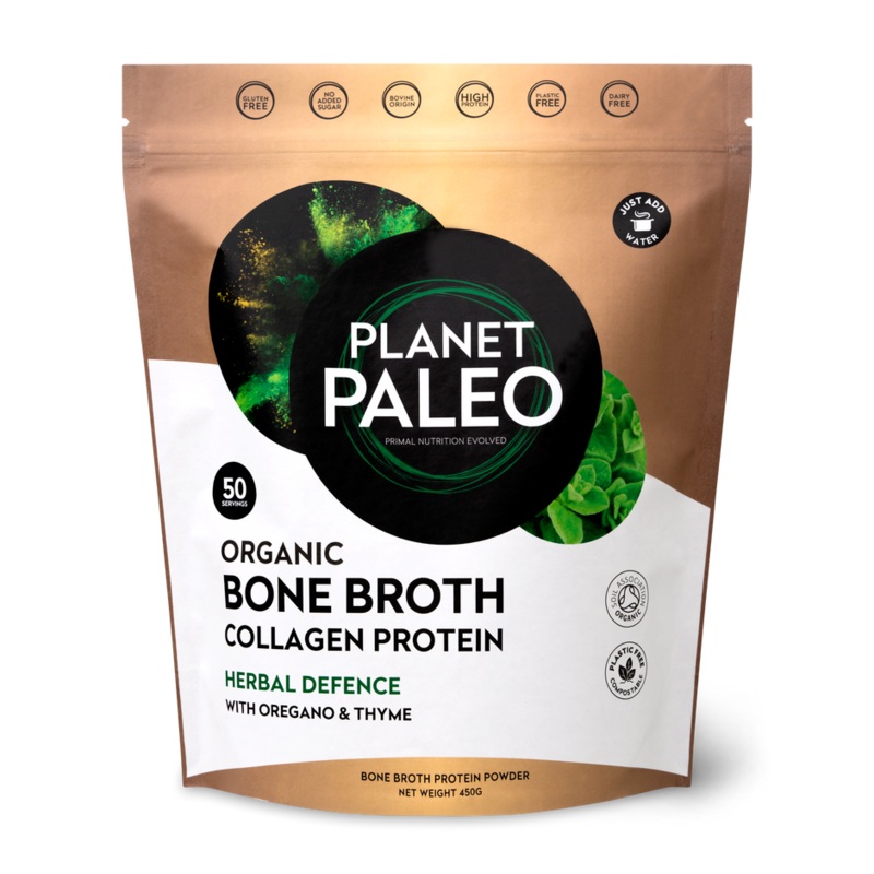 Organic Bone Broth Collagen Protein – Herbal Defence 450g