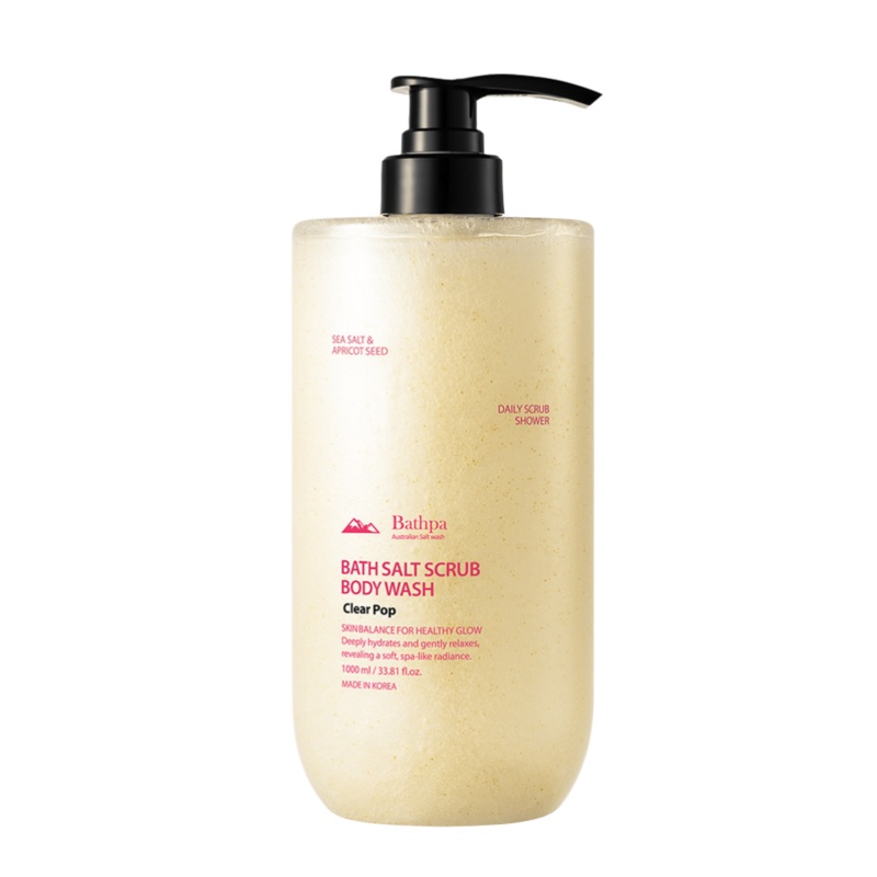 Bathpa Bath Salt Scrub Body Wash Clear Pop 1000ml