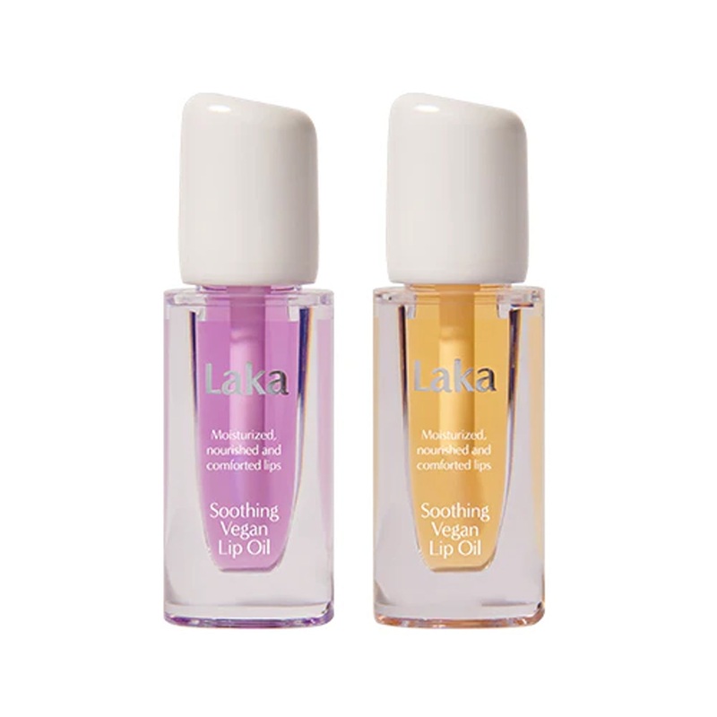 Laka Soothing Vegan Lip Oil 4.5ml 2 Types Calming Purple
