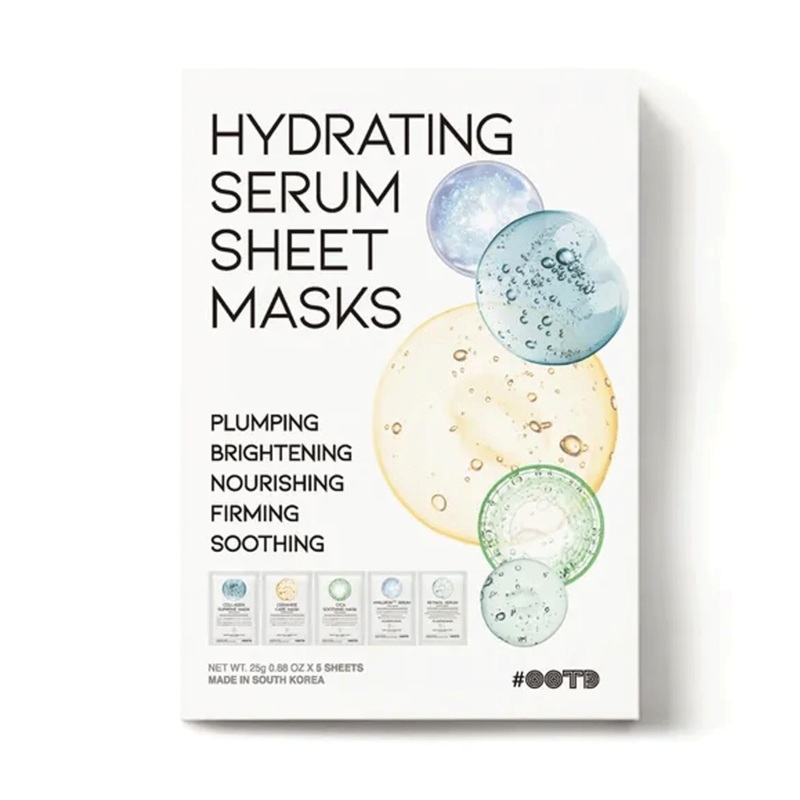 OOTD Hydrating Serum Sheet Mask Set 25g *5 type