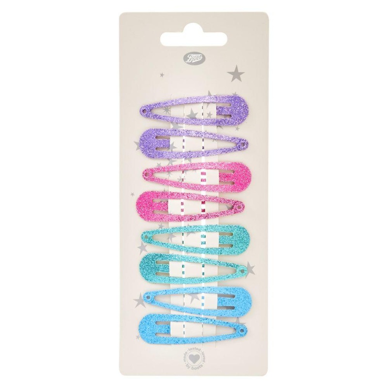Kids Hair Click Clacks Glitter 8S