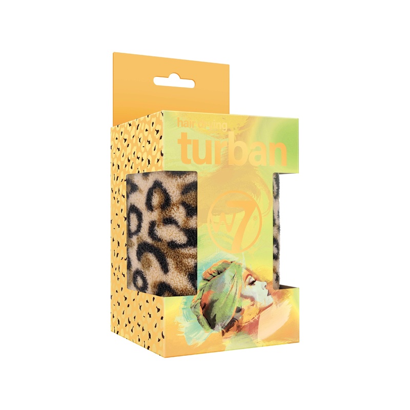 W7 Leopard Hair Drying Turban