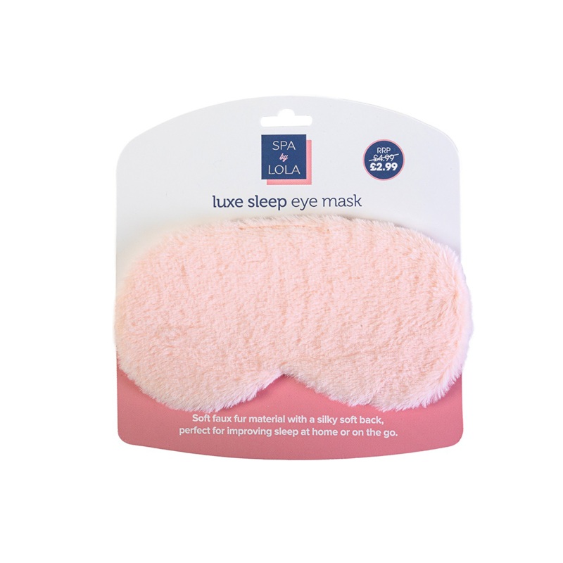 Spa By Lola Luxe Sleep Eye Mask Peach BEAU488