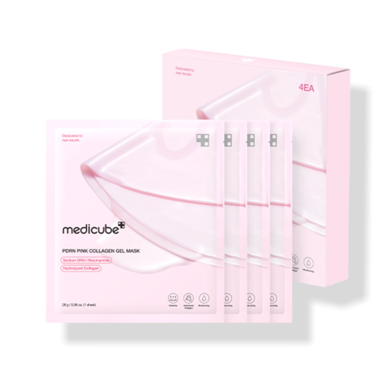 MEDICUBE PDRN Pink Collagen Gel Mask Sheet 1Box (28g x 4ea) #1ea