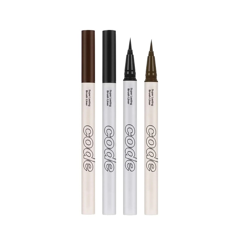 CODE GLOKOLOR Super Lasting Brush Liner 0.6g 2colors Black