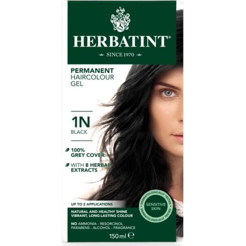 1N Black Permanent Hair Colour Gel 150ml