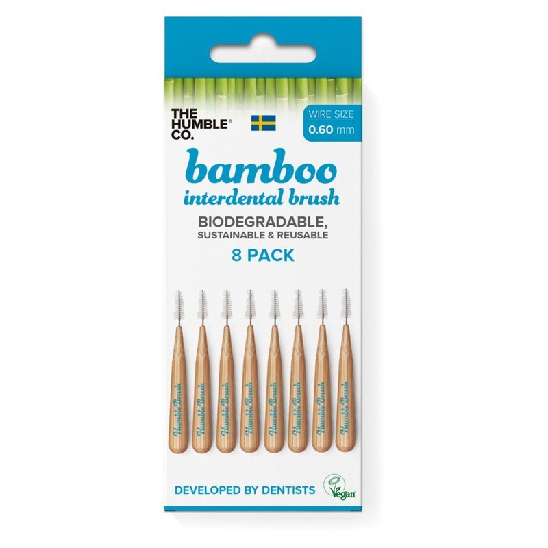 Bamboo Interdental Brush 0.6Mm 8 Pack