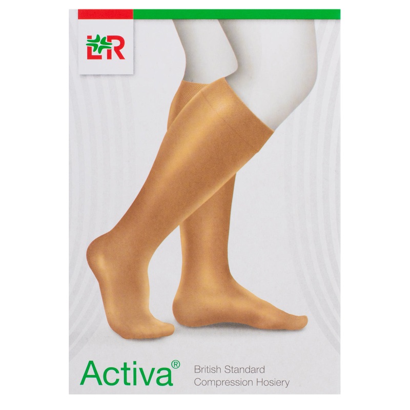 Below Knee Stockings Class 2 Open Toe Sand XXL 1 pair XXL Sand