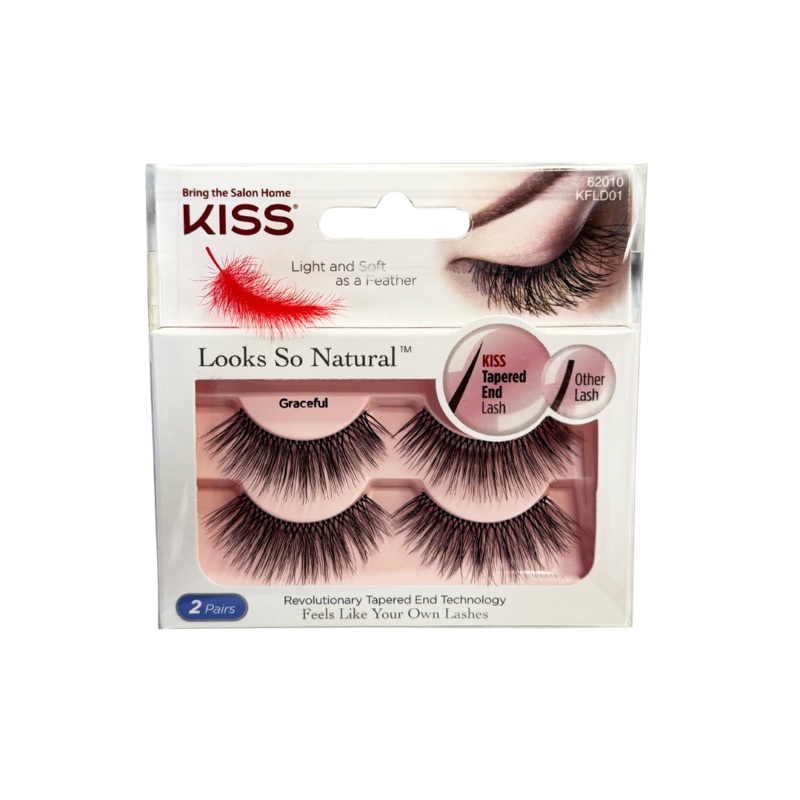 Kiss Looks So Natural False Eyelashes Duo Graceful 62010