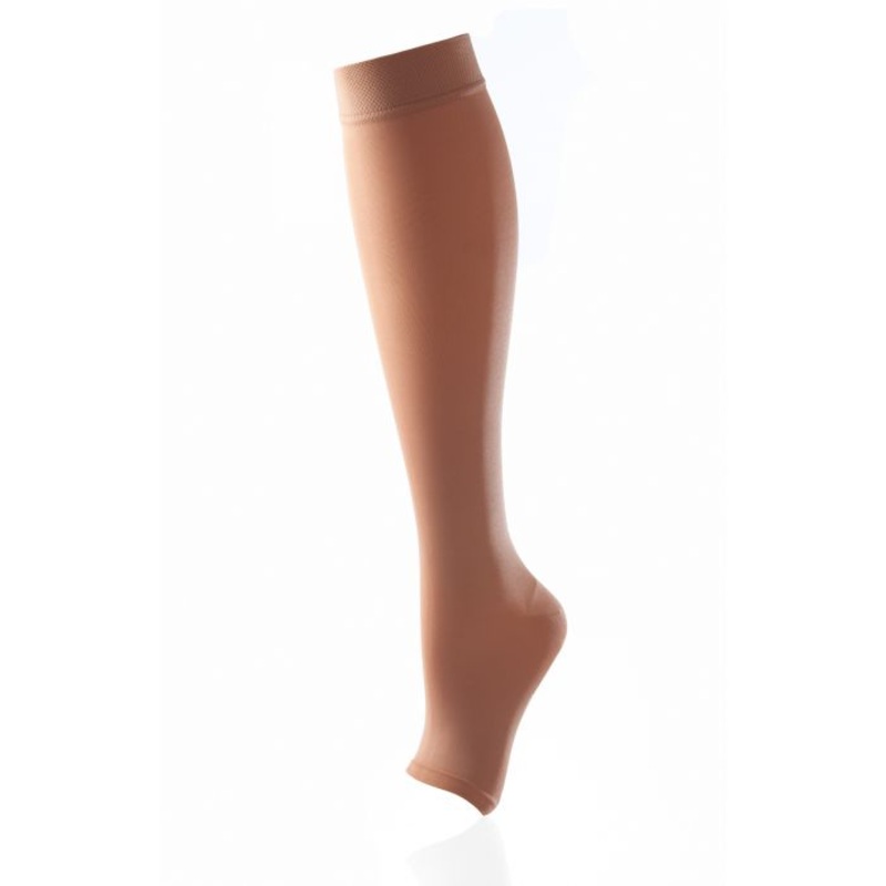 Below Knee Stockings Open Toe Stockings Class 1 Sand Extra Large XL Sand