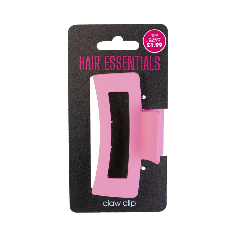 Beauty Outlet Square Claw Clip Fondant Pink BEAU360