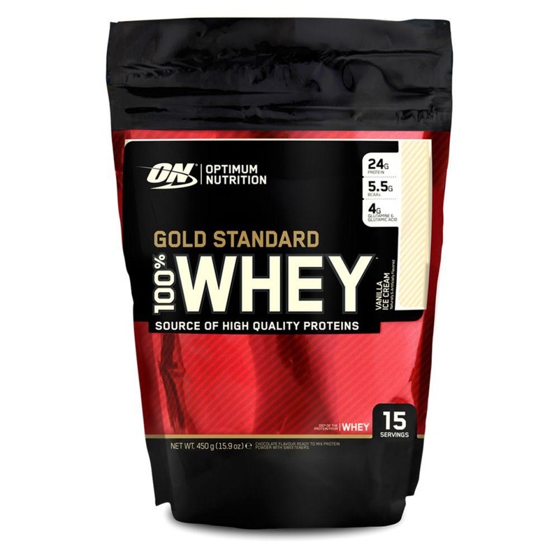 Gold Standard 100% Whey Vanilla Ice Cream Flavour – 450G