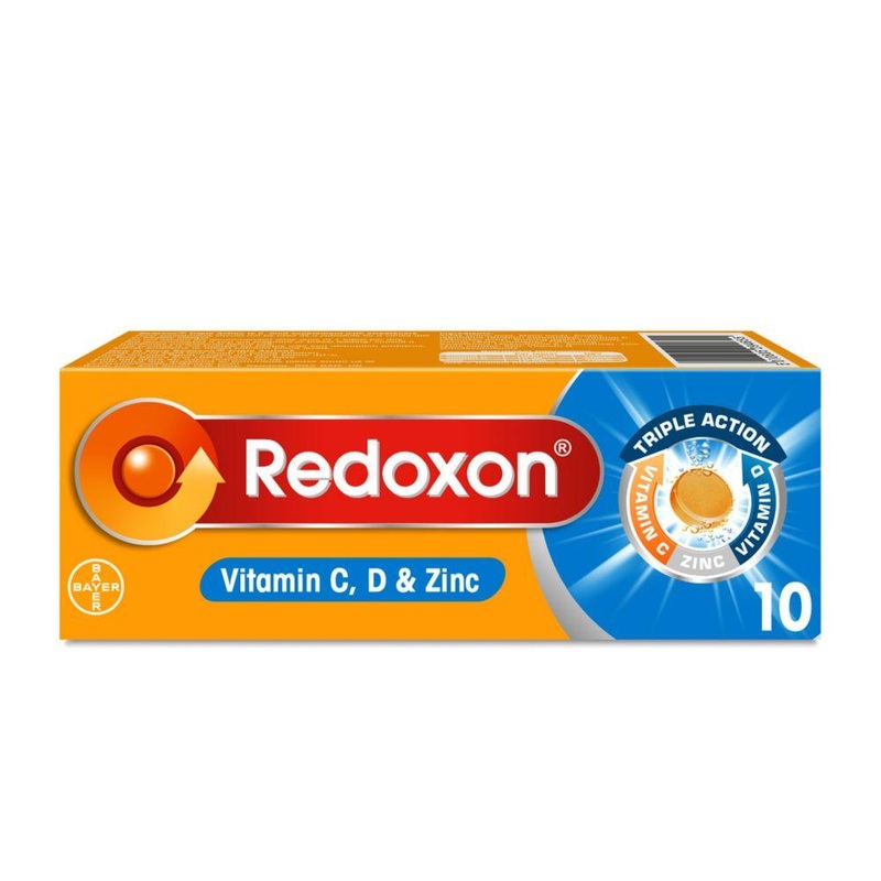 Orange Immune Support Triple Action Vitamin C & D 10 Tablets