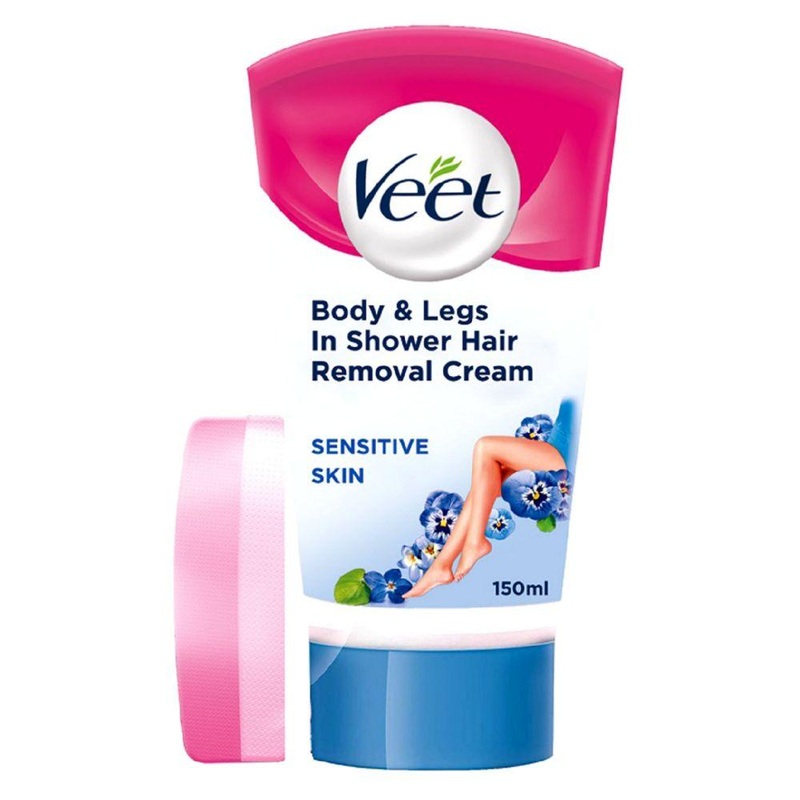 In-Shower Hair Removal Cream With Aloe Vera & Vitamin E For Sensitive Skin 150Ml