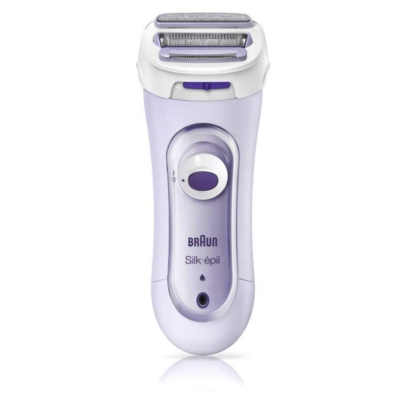 Silk-pil Lady Shaver 5-560 Lila – 3-In-1 Cordless Electric Shaver, Trimmer And Exfoliation System With 3 Extras