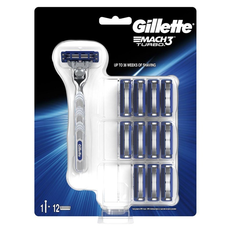Mach3 Turbo Razor + Blades 11Pk