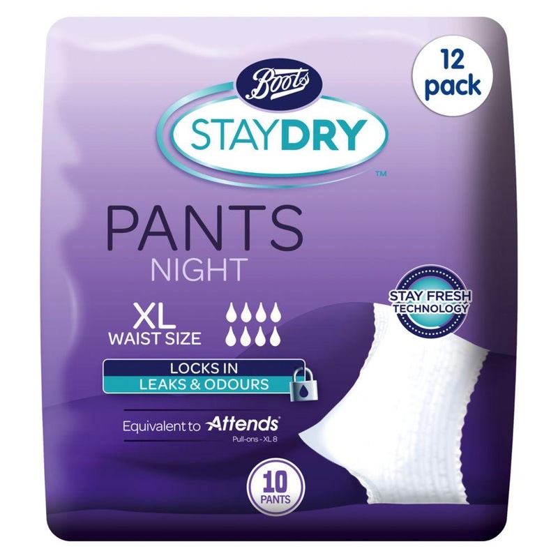 Staydry Night Pants Xl – 120 Pack (12 Pack Bundle)