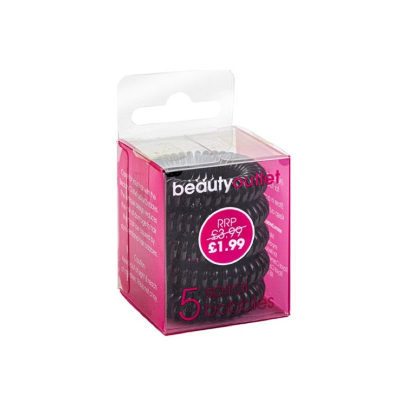 Beauty Outlet 5 Spiral Bobbles Black BEAU091