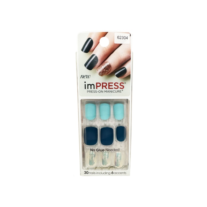 Kiss Gel 30 Nails Flash Mob Tuquoise 62306