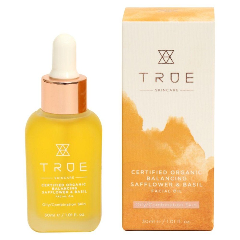 TRUE Skincare Certified Organic Balancing Safflower & Basil Facial Oil 30ml